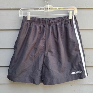 Reebok Black Tennis Shorts with White Stripe Accent size Large